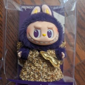 Labubu Pronounce Purple and Gold Plush Toy *Broken Box